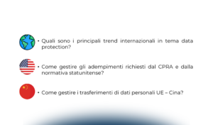 Principali trend e innovazioni internazionali nel campo data protection: USA, Cina e non solo