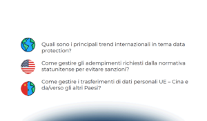 Normative privacy a confronto: UE, USA, Cina, e non solo